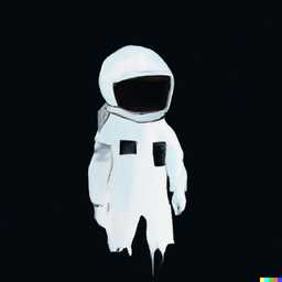 an astronaut, painting, minimalism style generated by DALL·E 2